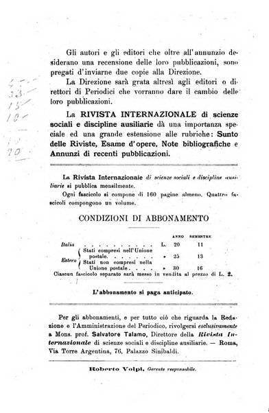 Rivista internazionale di scienze sociali e discipline ausiliarie pubblicazione periodica dell'Unione cattolica per gli studi sociali in Italia