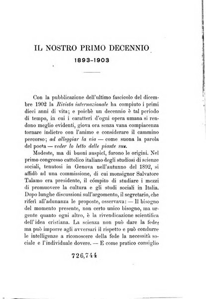 Rivista internazionale di scienze sociali e discipline ausiliarie pubblicazione periodica dell'Unione cattolica per gli studi sociali in Italia