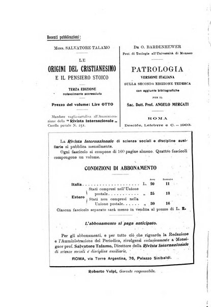 Rivista internazionale di scienze sociali e discipline ausiliarie pubblicazione periodica dell'Unione cattolica per gli studi sociali in Italia