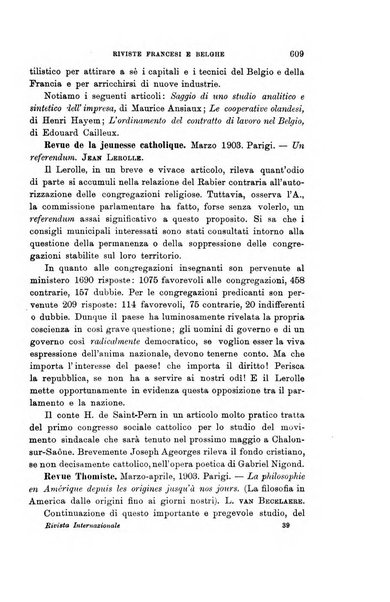 Rivista internazionale di scienze sociali e discipline ausiliarie pubblicazione periodica dell'Unione cattolica per gli studi sociali in Italia