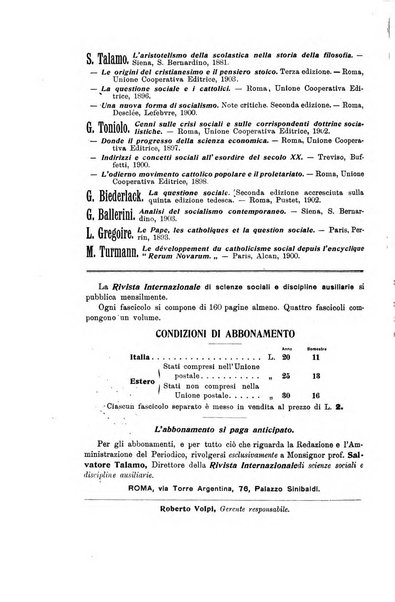 Rivista internazionale di scienze sociali e discipline ausiliarie pubblicazione periodica dell'Unione cattolica per gli studi sociali in Italia