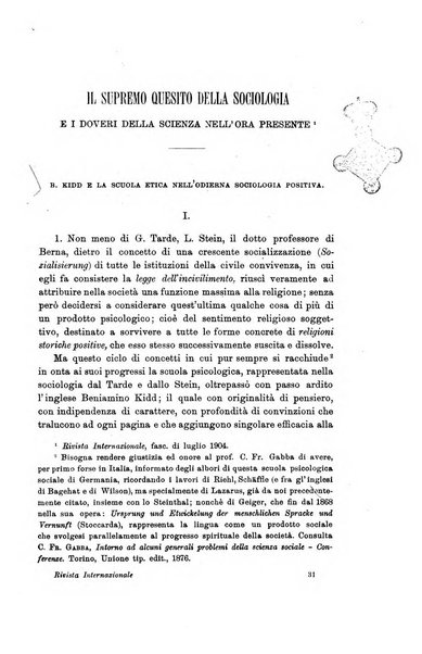 Rivista internazionale di scienze sociali e discipline ausiliarie pubblicazione periodica dell'Unione cattolica per gli studi sociali in Italia