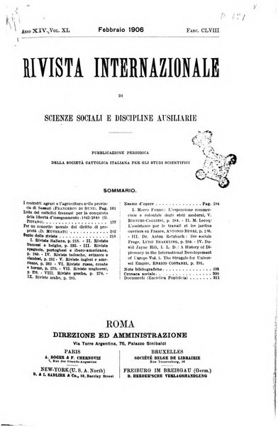 Rivista internazionale di scienze sociali e discipline ausiliarie pubblicazione periodica dell'Unione cattolica per gli studi sociali in Italia