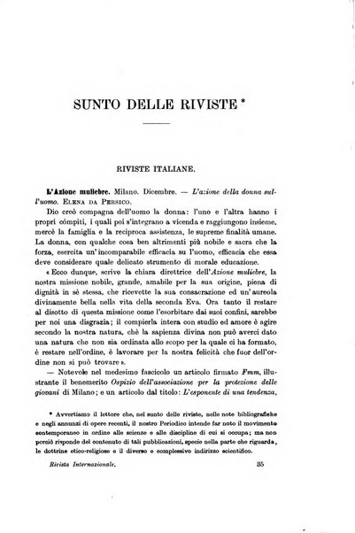 Rivista internazionale di scienze sociali e discipline ausiliarie pubblicazione periodica dell'Unione cattolica per gli studi sociali in Italia