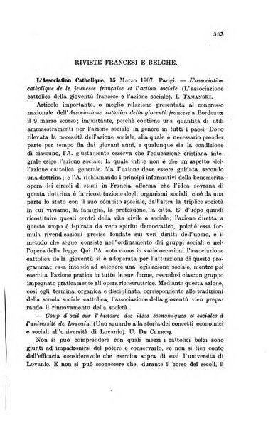 Rivista internazionale di scienze sociali e discipline ausiliarie pubblicazione periodica dell'Unione cattolica per gli studi sociali in Italia