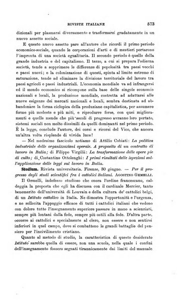 Rivista internazionale di scienze sociali e discipline ausiliarie pubblicazione periodica dell'Unione cattolica per gli studi sociali in Italia