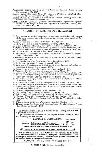 Rivista internazionale di scienze sociali e discipline ausiliarie pubblicazione periodica dell'Unione cattolica per gli studi sociali in Italia