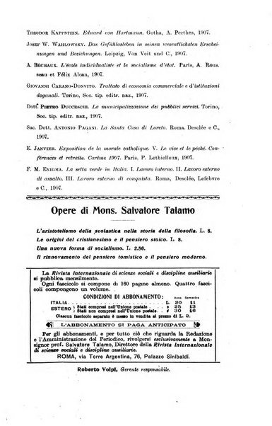 Rivista internazionale di scienze sociali e discipline ausiliarie pubblicazione periodica dell'Unione cattolica per gli studi sociali in Italia