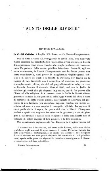 Rivista internazionale di scienze sociali e discipline ausiliarie pubblicazione periodica dell'Unione cattolica per gli studi sociali in Italia