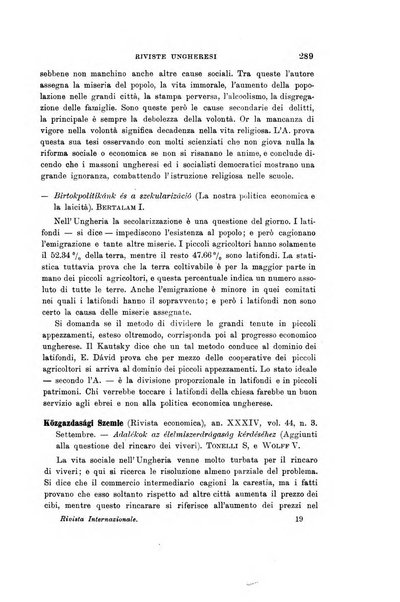 Rivista internazionale di scienze sociali e discipline ausiliarie pubblicazione periodica dell'Unione cattolica per gli studi sociali in Italia