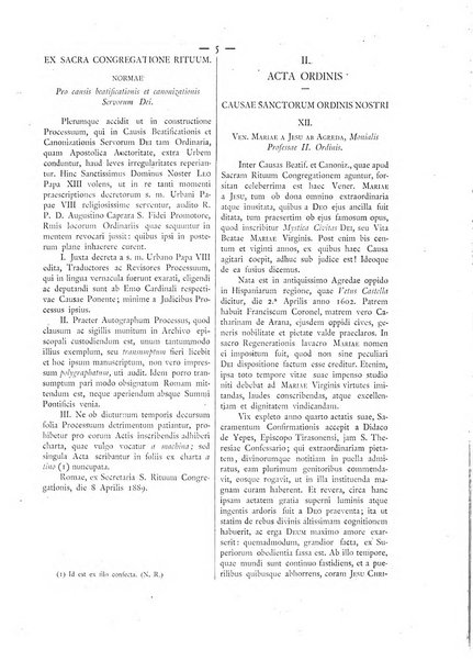 Acta ordinis minorum vel ad Ordinem quoquo modo pertinentia