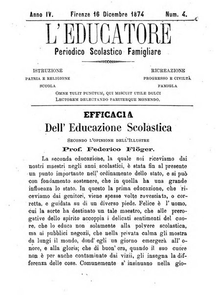 L'educatore Letture morali ricreative per la gioventù