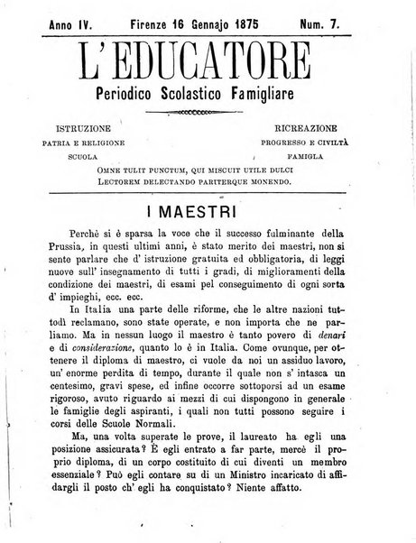 L'educatore Letture morali ricreative per la gioventù