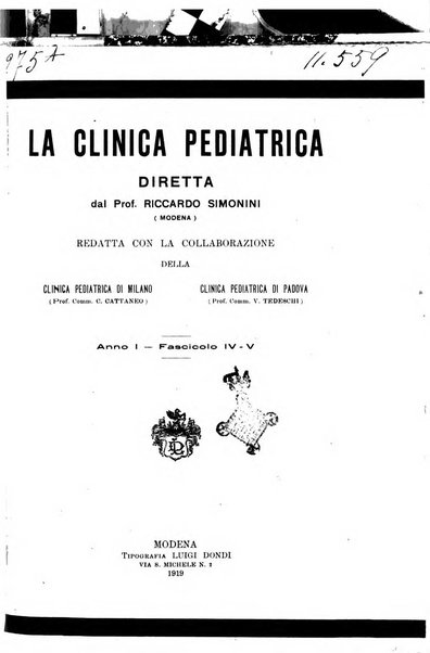 La clinica pediatrica