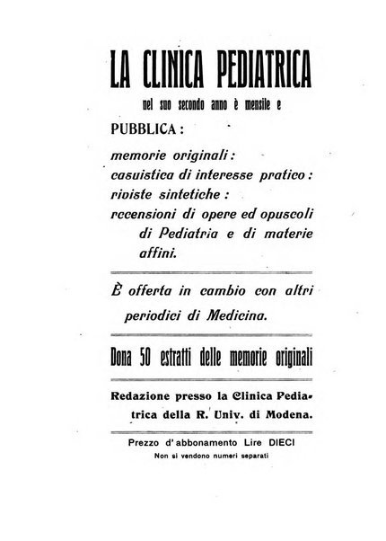 La clinica pediatrica