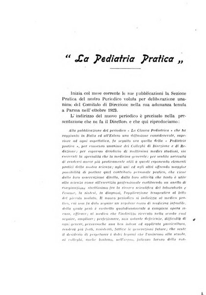 La clinica pediatrica