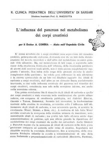 La clinica pediatrica