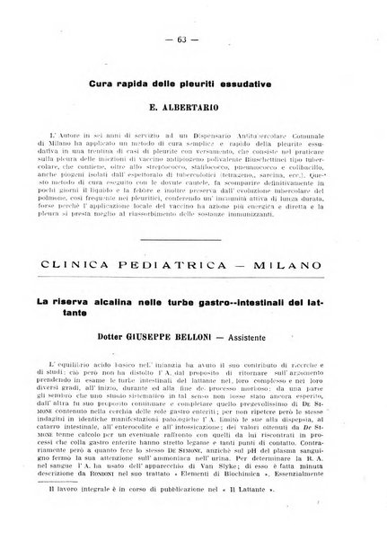 La clinica pediatrica