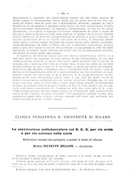 La clinica pediatrica