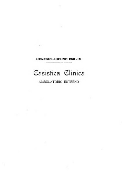 La clinica pediatrica