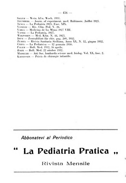 La clinica pediatrica