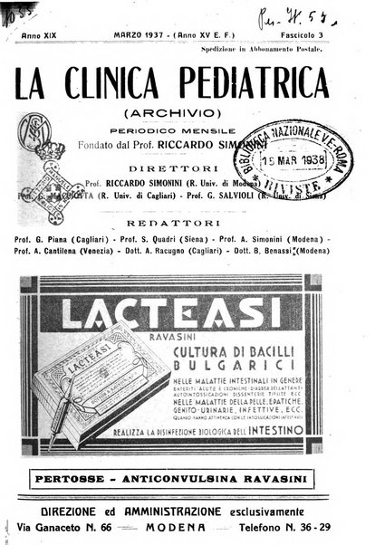 La clinica pediatrica