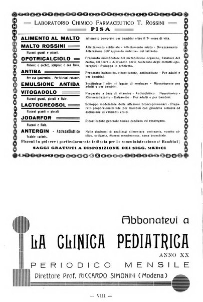 La clinica pediatrica