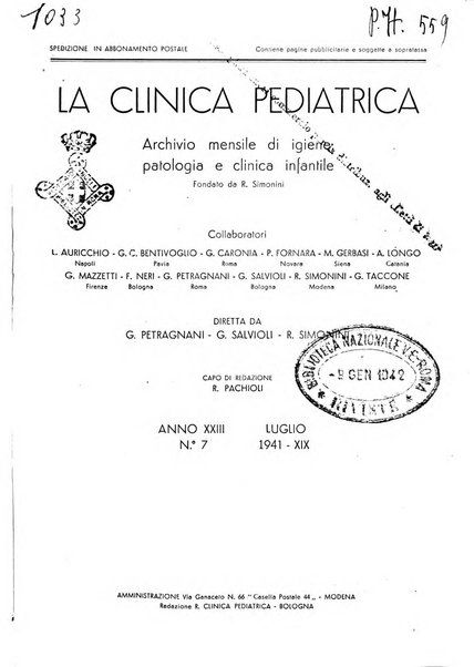 La clinica pediatrica