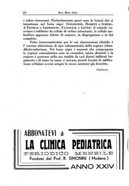 La clinica pediatrica