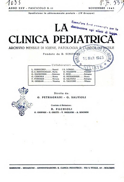 La clinica pediatrica