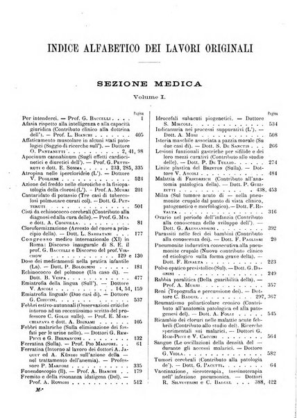 Il policlinico. Sezione medica