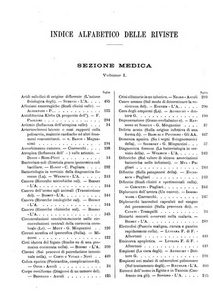 Il policlinico. Sezione medica