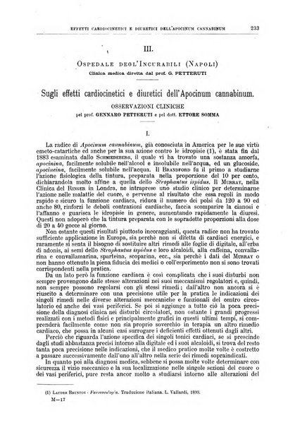 Il policlinico. Sezione medica