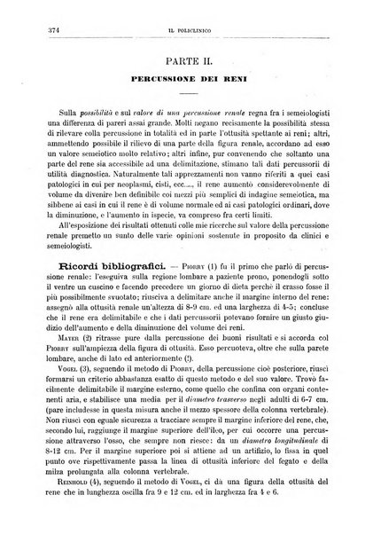 Il policlinico. Sezione medica