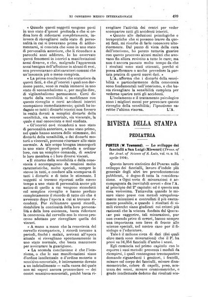 Il policlinico. Sezione medica