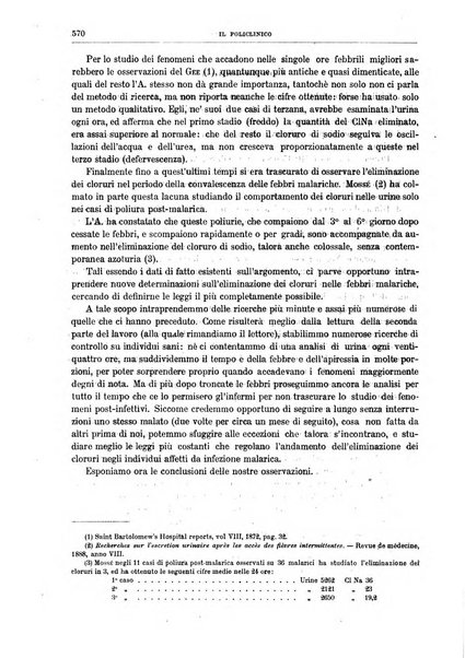 Il policlinico. Sezione medica