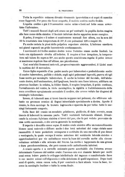 Il policlinico. Sezione medica