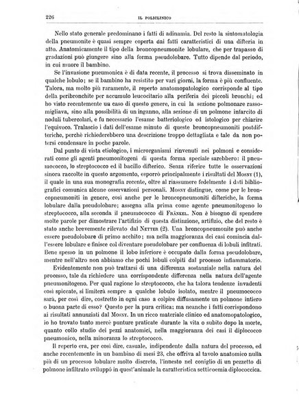 Il policlinico. Sezione medica