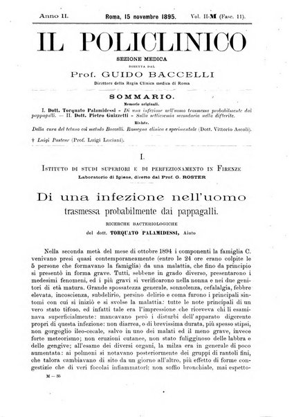 Il policlinico. Sezione medica