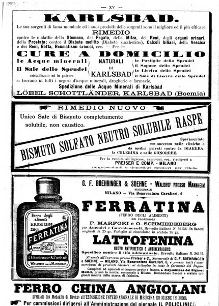 Il policlinico. Sezione medica