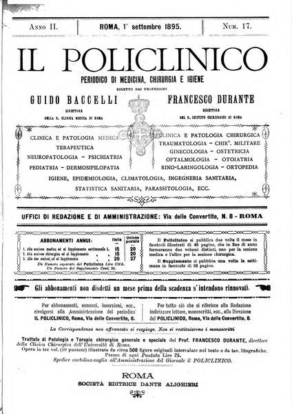 Il policlinico. Sezione medica