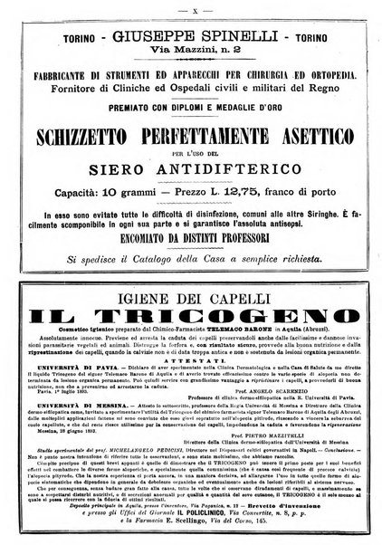 Il policlinico. Sezione medica