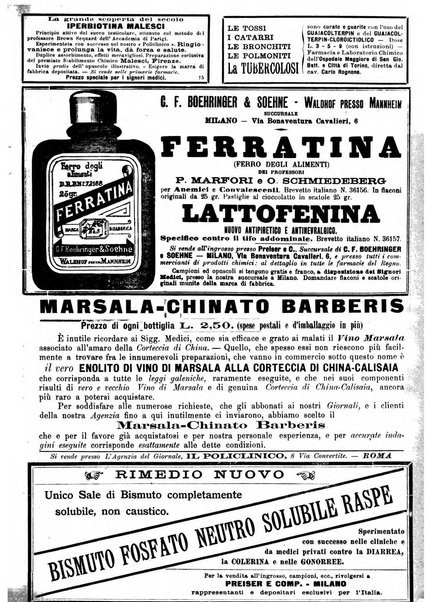 Il policlinico. Sezione medica