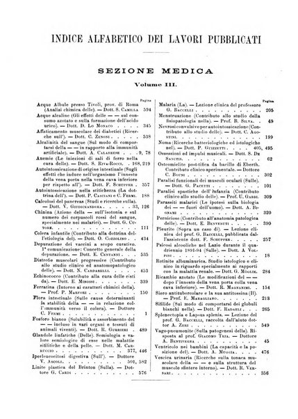 Il policlinico. Sezione medica