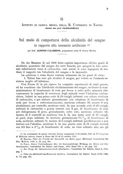 Il policlinico. Sezione medica