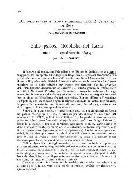 Il policlinico. Sezione medica