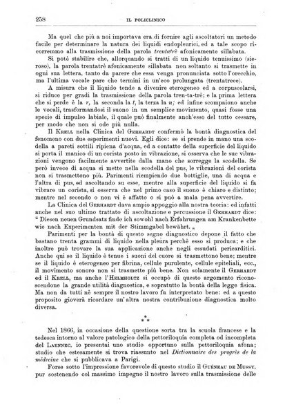 Il policlinico. Sezione medica