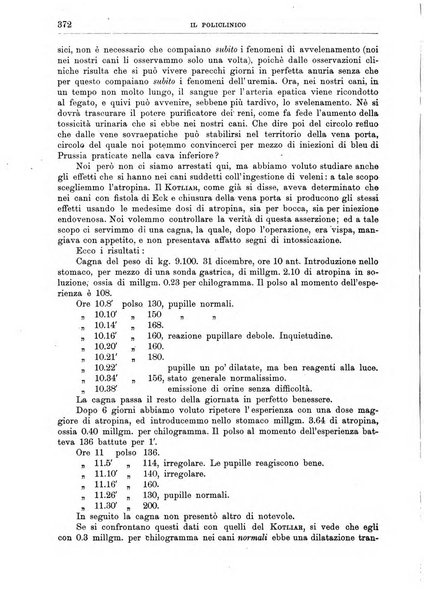 Il policlinico. Sezione medica