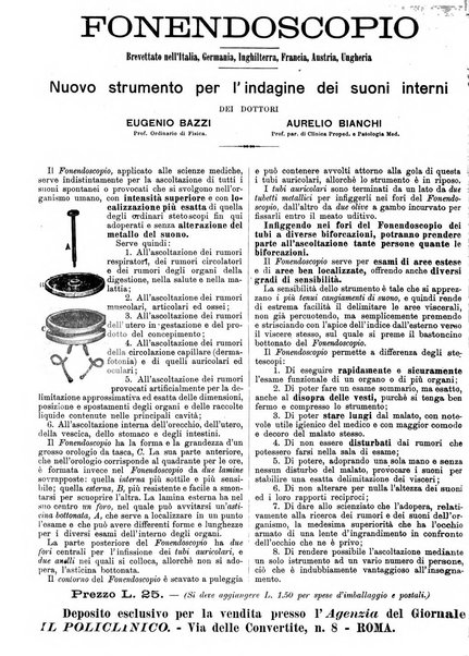 Il policlinico. Sezione medica