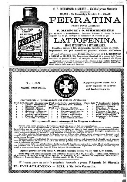 Il policlinico. Sezione medica